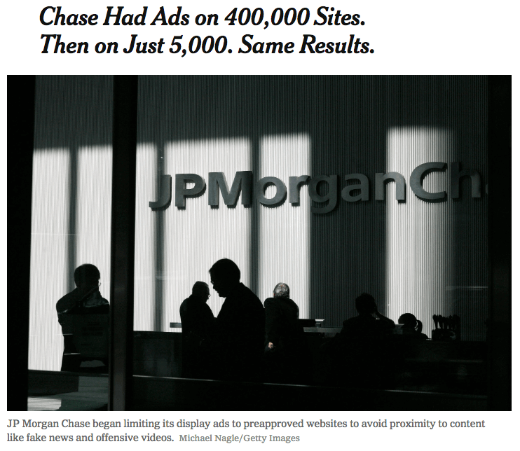 disadvantages of programmatic advertising graphic jpmorgan headline