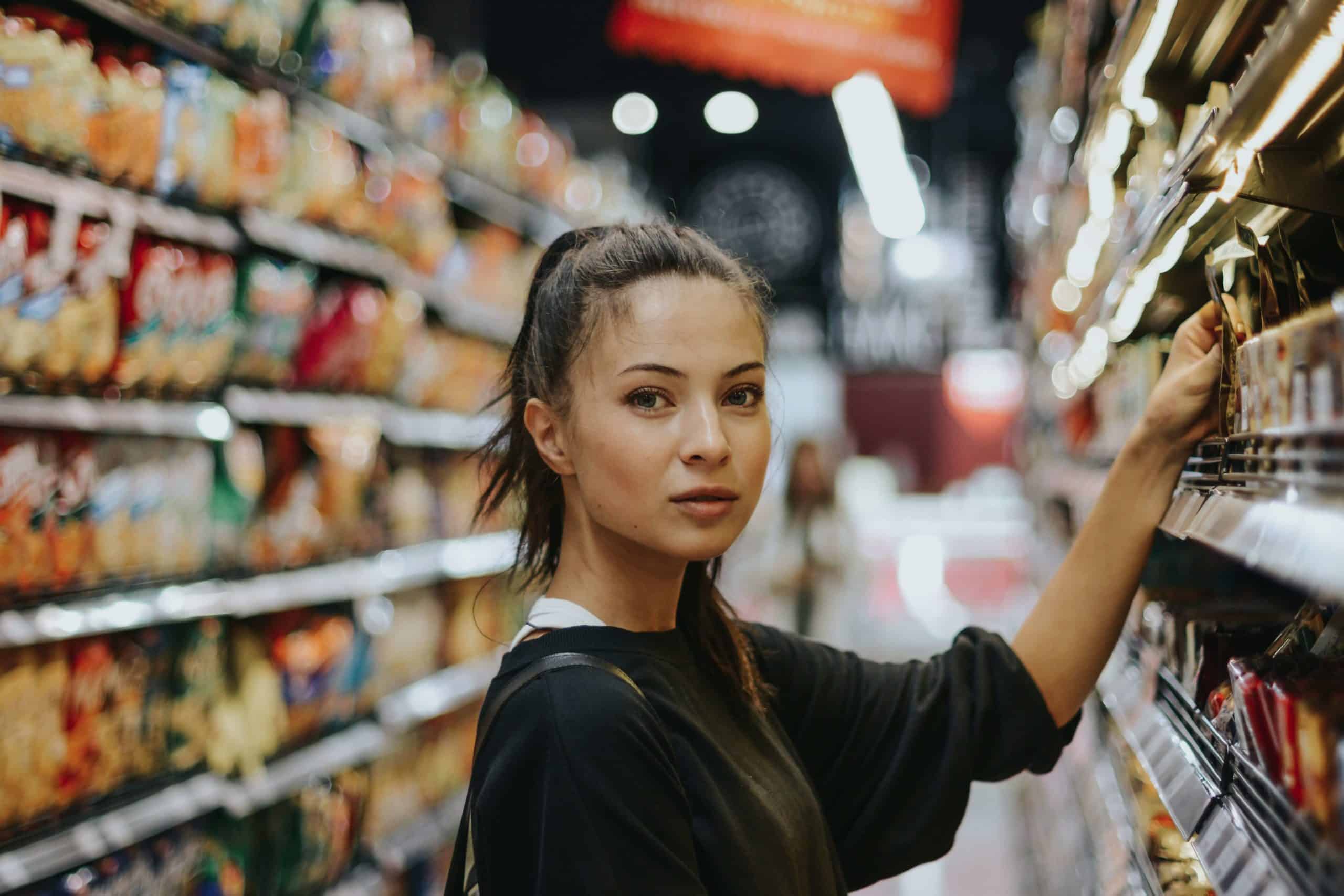 woman shopping in store as part of the customer journey