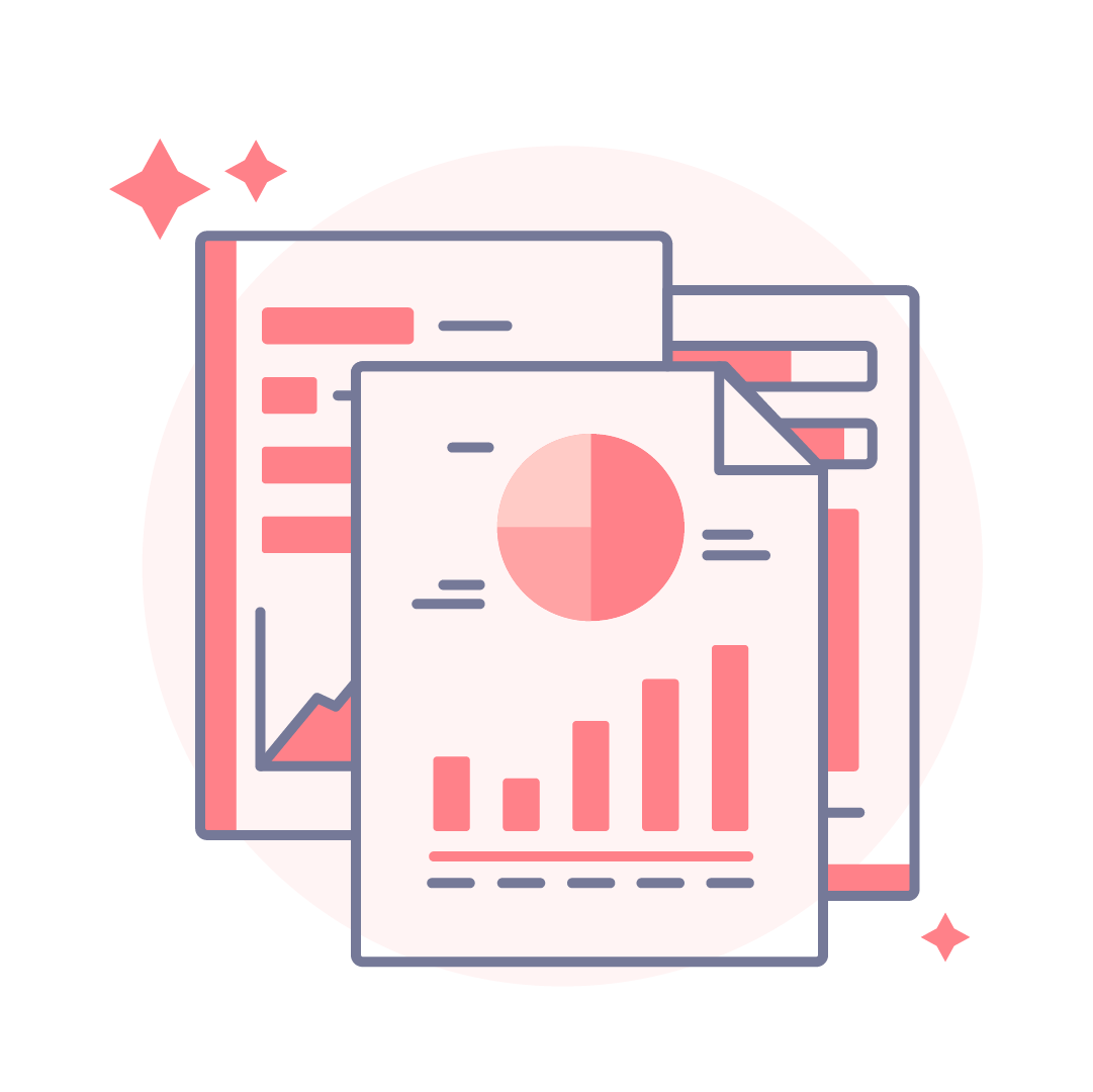 stack of data and reports