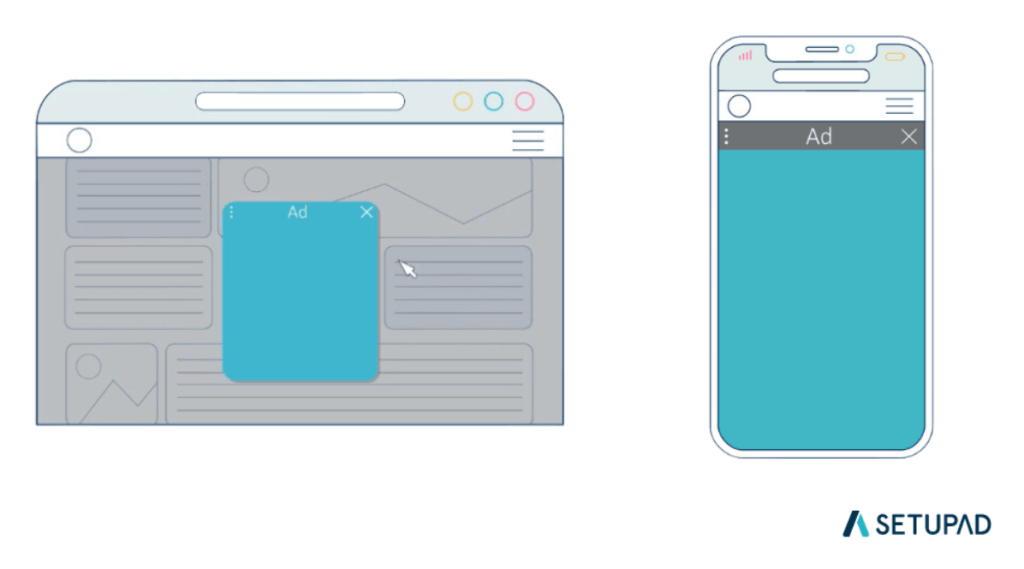 interstitial ad layout